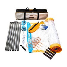 Champions Volleyball/Badminton Portable Combo Set Orange/Blue Official Size 3...