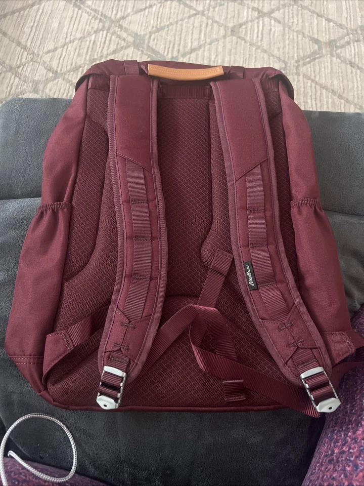 Eddie Bauer Bygone 25L Topload Pack Borgoña Informal Escuela Exterior Bolso Mochila Foto 4 de 4