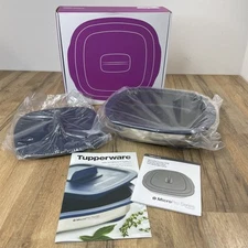 Tupperware MicroPro Series Grill Set  New in Box With Booklet