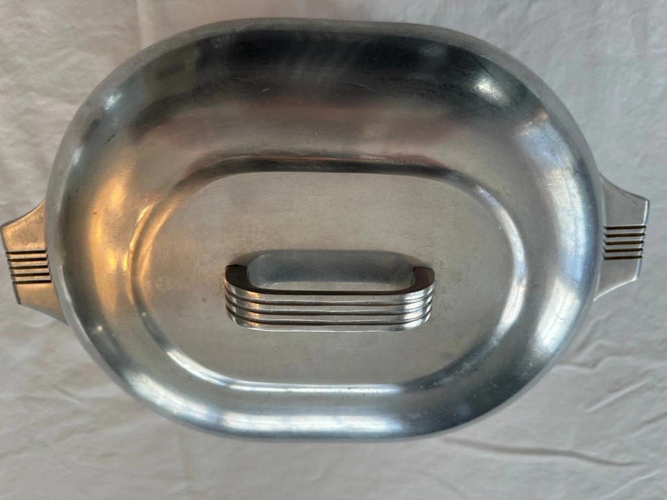 Wagner Ware Magnalite Roaster 4365-P с крышкой Оригинальная Классическая Овальная Голландская Печь - Изображение 2 из 4