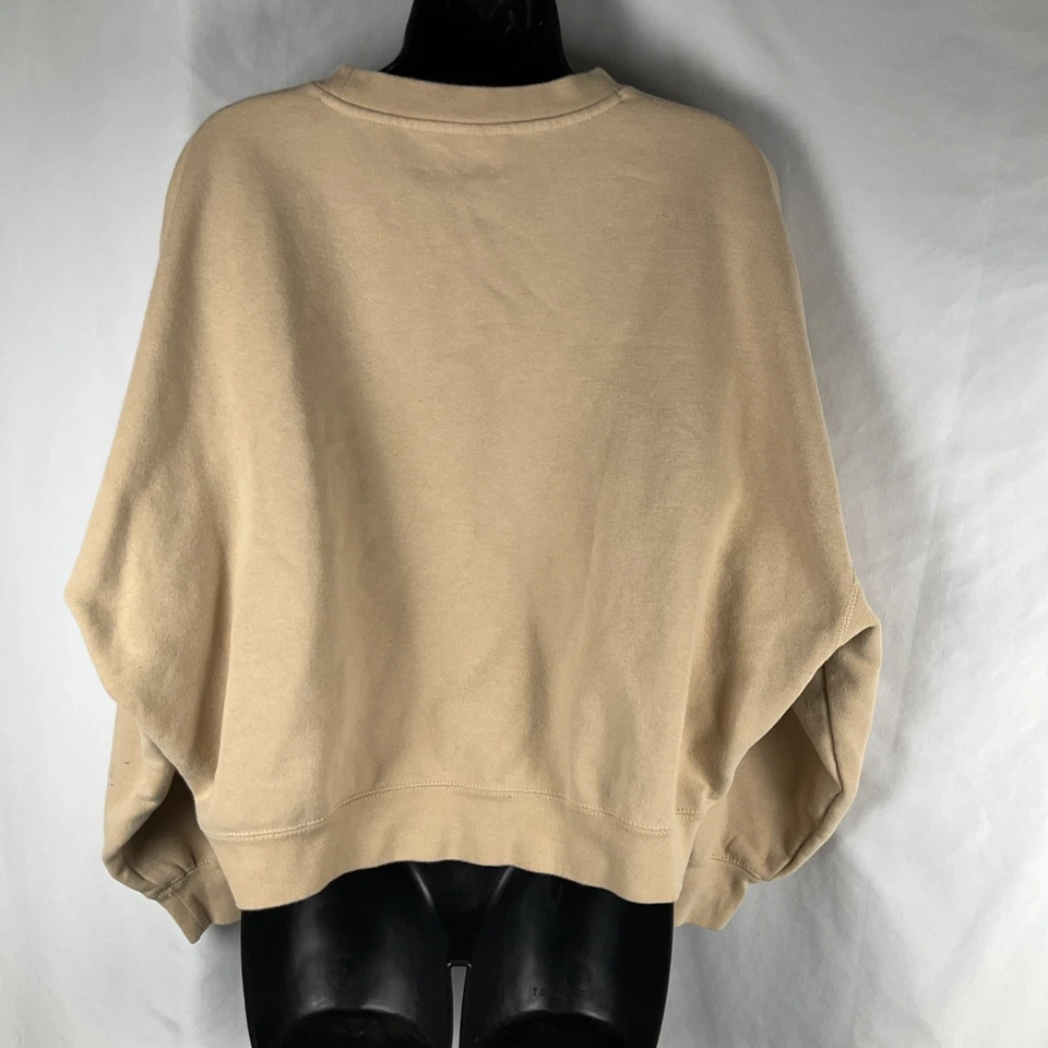 OBEY Nana Crewneck Sweatshirt Women’s Medium Beige Graphic Pullover NWT - Image 2 of 4