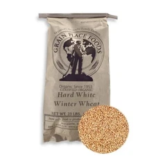 Organic Rolled Hard White Winter Wheat | 25 lb | Non-GMO | Shipping Included | G