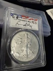 2012-W $1 Burnished American Silver Eagle PCGS SP70 - Edmund C. Moy Signed