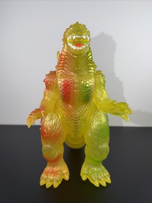 マルサンソフビ　ゴジラ350 Golden Yellow Clear Ver. 2024 MARUSAN 350 9” GODZILLA 1999 GOLDEN YELLOW CLEAR RED GREEN