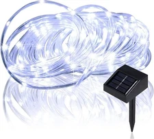 Solar Rope Lights Outdoor 16.5ft 50LED Waterproof Solar Power String