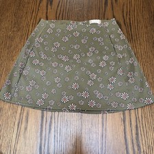 Altar d State Green Daisy Floral Skirt With Pockets Women s Size Small
