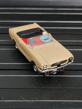 Aurora Tjet 1371 Ho Slot Car Tan Convertible '65 Ford Mustang 1965