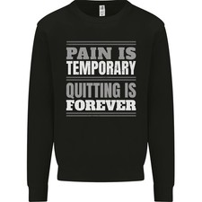 El Dolor Es Temporal Cita De Gimnasio Culturismo Sudadera Para Hombre