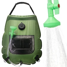 	FENSAN Solar Portable Shower Bag 5 Gal/20L Solar Heating Outdoor Camping Sho...