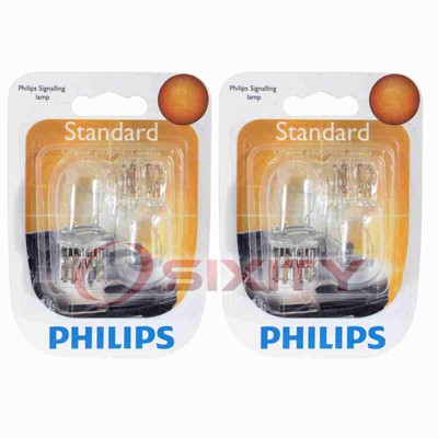 2 pc Philips Brake Light Bulbs for Acura CL CSX EL ILX MDX RDX RL RSX TL TSX lx