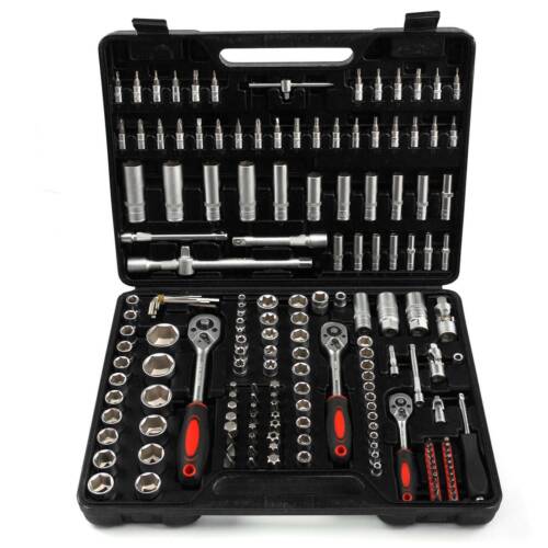 171Pcs Socket Driver Set&Screwdriver Bit Torx Rachet 1/2",1/4" & 3/8" Tool Kit - Picture 4 of 12