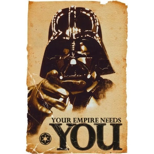 Star Wars Darth Vader The Empire Needs You Poster 24x36 unframed - Picture 2 of 4