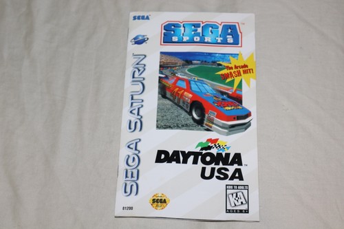 Sega Saturn Sega Sports Daytona USA Instruction Manual ONLY REG CARD
