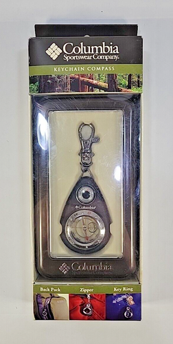 Columbia Sportswear Company Keychain Hiking Compass - NIB - Picture 1 of 12
