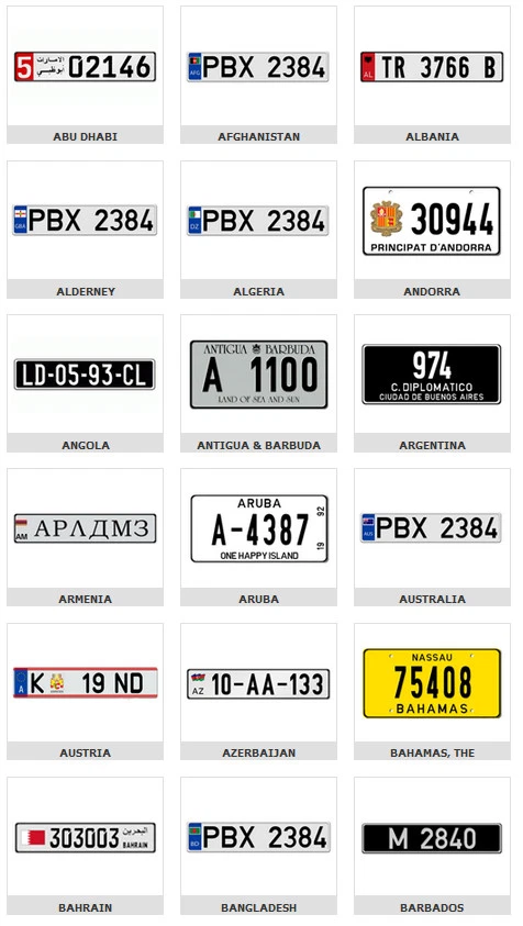 1:10 Scale RC CAR International Mini Plastic Number License Plates Pair Touring - Image 3 of 4