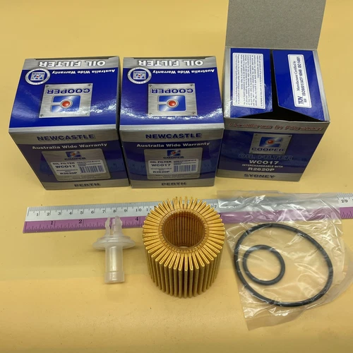 WCO17 WC017 (3 Pack) Cooper Wesfil OIL FILTER fits Toyota NOS Also R2620P