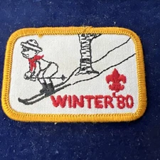 Vintage 1980 BSA Winter Skiing Patch