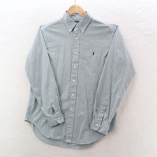 Polo Ralph Lauren Shirt Men's 16 Multicolor Button Down Plaid Classic Fit Cotton