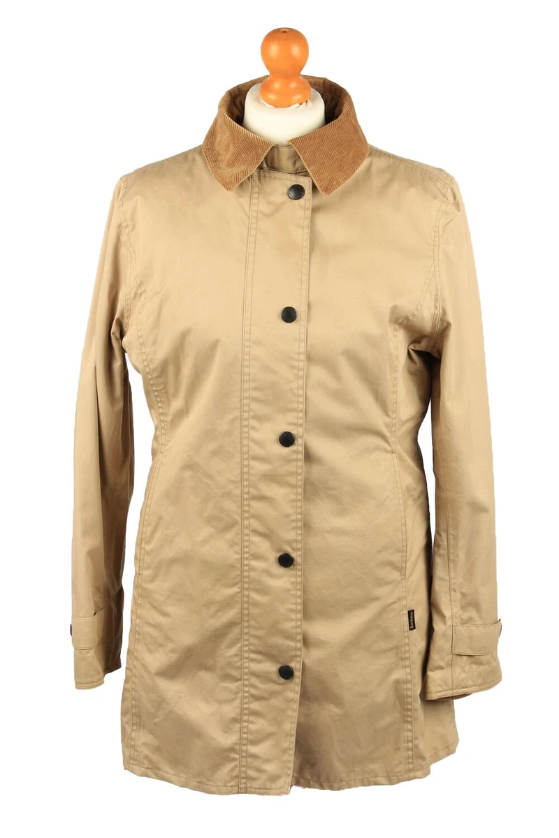 Cream barbour best sale coat