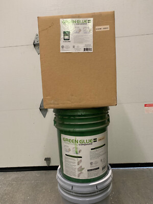 Green Glue Soundproofing Damping Compound - 5 Gallon Pail Bucket, New old stock,