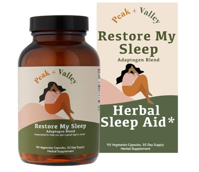 Peak + Valley  Nourish My Brain Adaptogen Blend - 90 caps - expires 03/2025