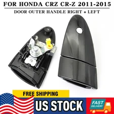 For Honda CRZ CR-Z 2011-2015 Pair New Black Door Outer Handle Right + Left
