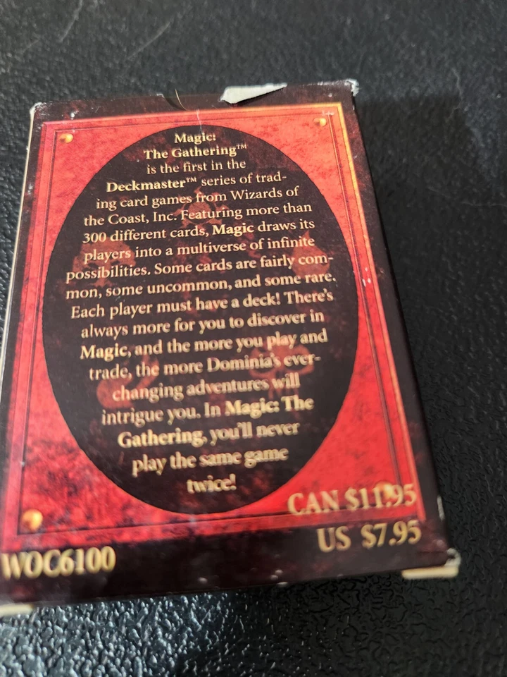 Magic the Gathering Deckmaster WOC 6100 1995 opened, never played vintage - Image 3 of 4