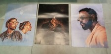 Lot 3 affiches poster DAMSO PNL FREEZE CORLEONE Dessin création ARTEMILE *NEUF*