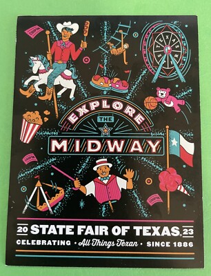 STATE FAIR OF TEXAS 2023 REFRIGERATOR MAGNET - GO BIG TEX - 4   x  3  Size.