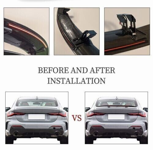 12V Auto Electric Motor Lift Up Down Car Rear Trunk Spoiler Wing For Audi A4 - Picture 5 of 10