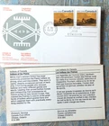 NATIVE PLAINS INDIANS HUNTING BUFFALO STAMP PAIR 1972 CANADA CACHET FDC UNADDR