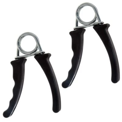 XQMAX Handtrainer Unterarmtrainer Set 2tlg. Fingerhantel mit Metallfeder Handmuskel