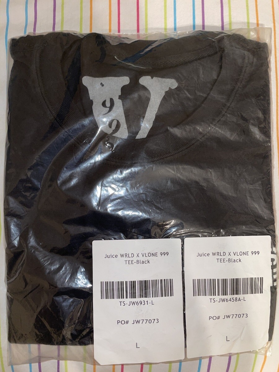 ☄️Juice Wrld x Vlone 999 Black Tee Size Large✓ | eBay