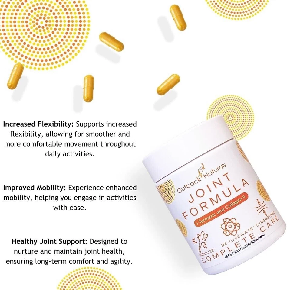 Fórmula articular Outback Naturals - Soporte articular avanzado con vitamina C, magnesio Foto 2 de 4
