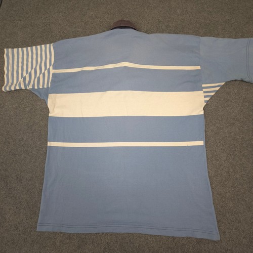 vintage Canterbury Shirt Mens XLARGE blue rugby long sleeve striped Size XL - Picture 7 of 11