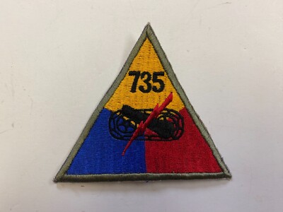F0150 Repro WW2 US Army Armored Tank Battalion Triangle