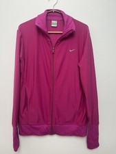 Nike Dri-Fit Hot Pink Full Zip Running Jacket Large Athleisure