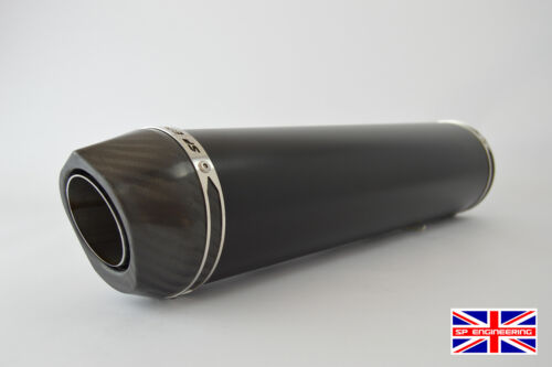 Triumph Tiger 1050 Exhaust 07-12 SP Diabolus Satin Black Round XL Carbon Outlet - Picture 8 of 8