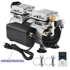 3/4HP Pond Aerator 5.2 CFM Timer Pond Pump Aeration System 3 Acre Electric Box