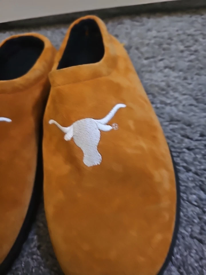 Longhorns Texans Mujer Zapatillas Naranja 11M Gamuza Casa Zapatos Silencio Cachorros Foto 3 de 4