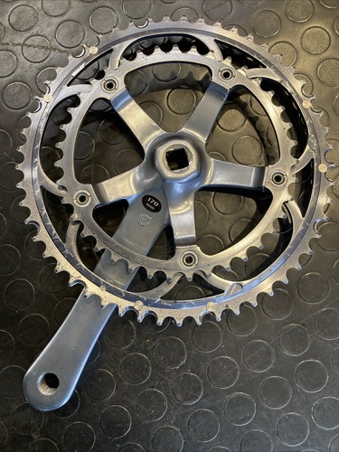 CRANKSET GUARNITURA CAMPAGNOLO 170 MM. CENTAUR 10 Speed 53/39t DARK GREY - Foto 3 di 10
