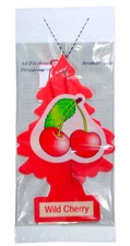 Little Trees Cardboard Hanging Car, Home & Office Air Freshener, Wild Cherry