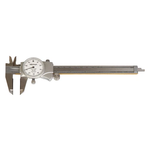 MITUTOYO 505-736 Dial Caliper,6In,0.100/Rev,Carbide 4CGJ9