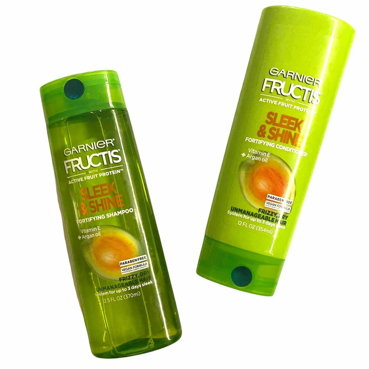 Garnier Fructis Sleek Shine Shampoo Conditioner 12 fl oz Each. Kera System