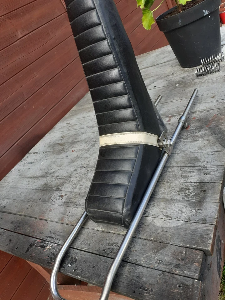 Raleigh Chopper Mk2 Seat, Sissy Bar , Clamps Cups And Springs - Image 2 of 4