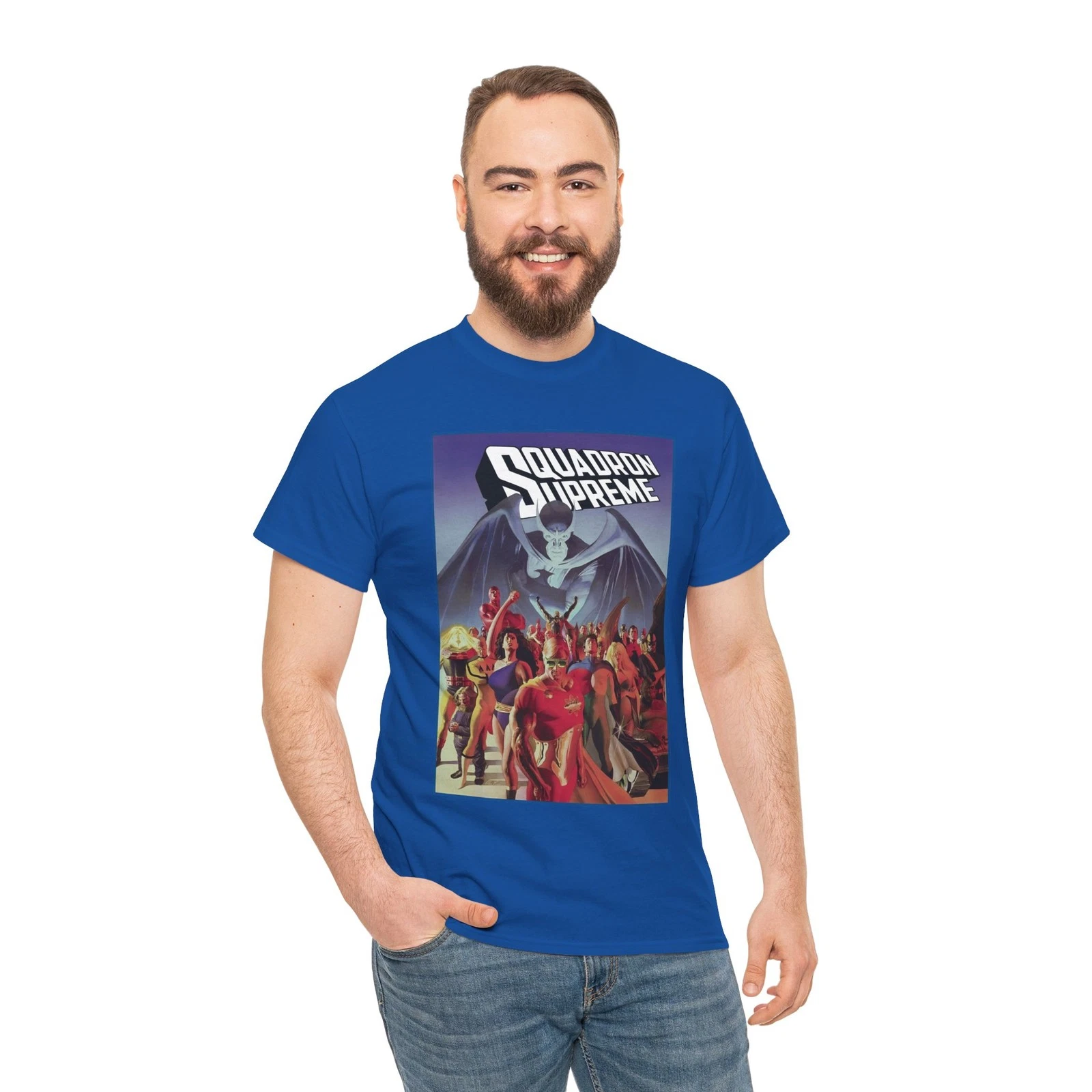 Squadron Supreme T-Shirt - Alex Ross Art - Marvel Comics - Hyperion, Nighthawk