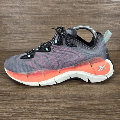 Reebok Zig Kinetica Damen Laufschuhe Grau Rosa Größe UK 5 EU 38 