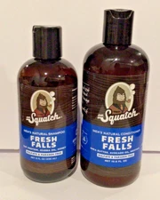Dr. Squatch Men’s Natural Shampoo 8oz Conditioner 10.6 oz Fresh Falls Set NEW