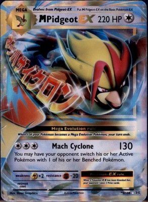 M Pidgeot EX #65/108 XY Evolutions Pokemon 2016 MP