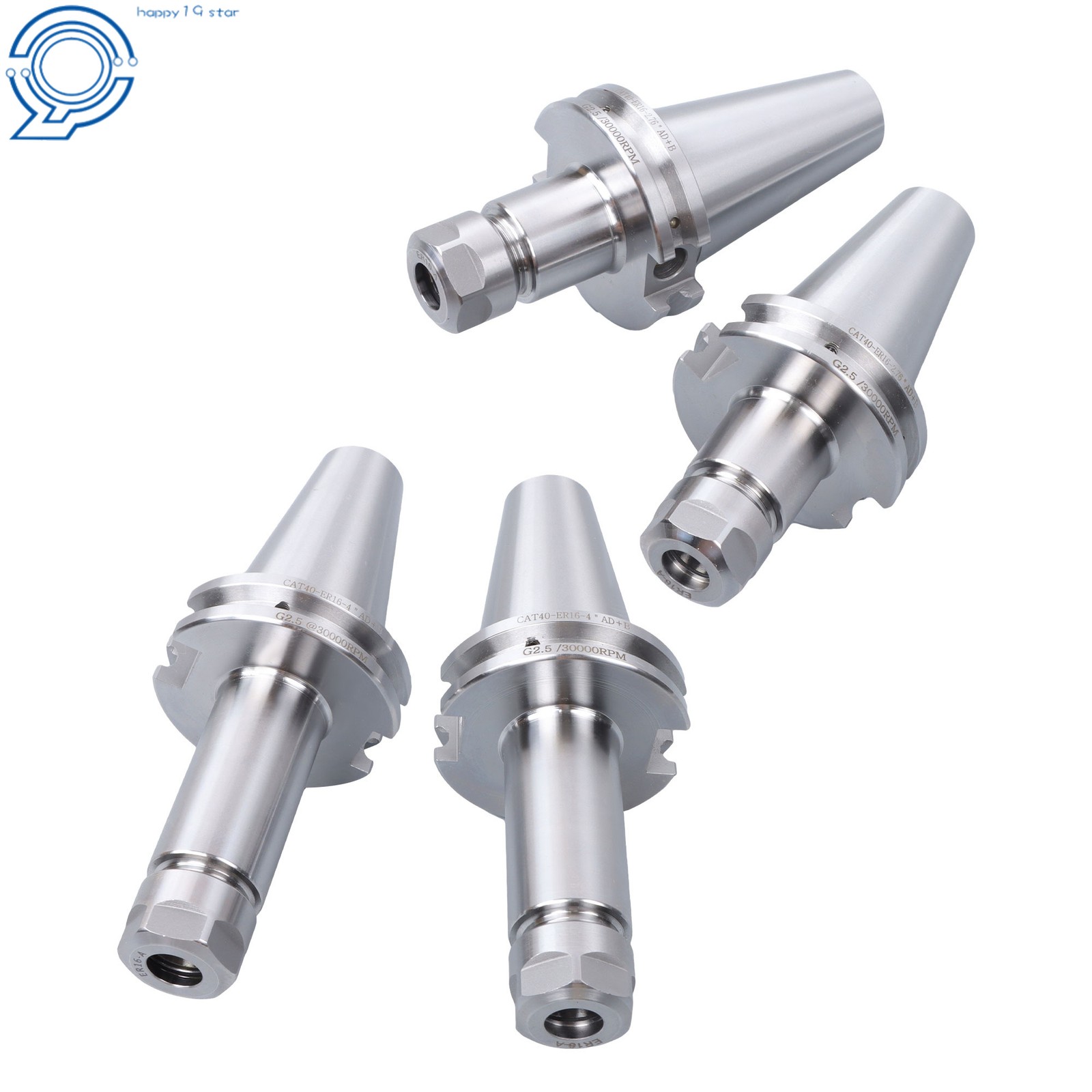 Balanced CAT40 ER16 Holders 4Pcs Set 2×2.76" 2×4" 20K RPM thumbnail 3